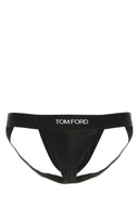 Tom Ford Black Stretch Cotton Jockstrap