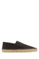 Bottega Veneta dunkelbraunes Leder -Espadrilles