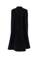 Bottega Veneta Midnight Blue Wool Blend Cape Coat