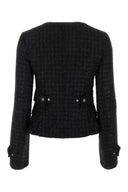 Versace Black Tweed Blazer