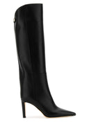 Botas de alizze de cuero negro jimmy choo