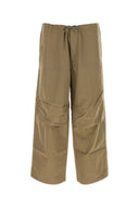 Ten C Military Green Cotton Blend Wide Leg Pant