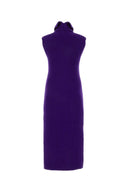 Jil Sander Purple Mischpullover Kleid