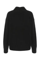 Jil Sander Black Cashmere Blend Oversize Sweater