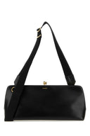 Jil Sander Black Leder Goji Crossbody Tasche