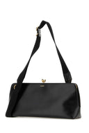 Jil Sander Black Leder Goji Crossbody Tasche