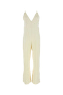 Jil Sander Ivory Satin Jumpsuit