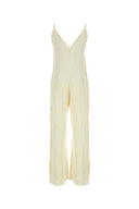 Jil Sander Ivory Satin Jumpsuit