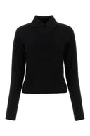 Jil Sander schwarzer Wolle Mischpullover