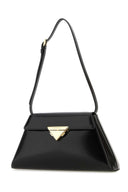 Borsa a tracolla in pelle nera Prada