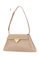 Borsa a tracolla in pelle rosa in polvere Prada
