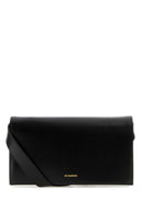 Jil Sander Black Leather All Day Clutch