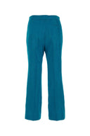Jil Schleifer Benzinblauer Viskose Mischung Hose