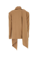 The Attico Camel Stretch Wool Axel Blazer