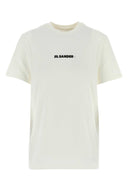 Jil Sander weiße Baumwoll -T -Shirt