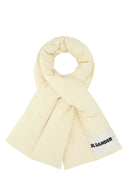 Jil Sander Cream Polyester Scarf
