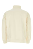 Carhartt Wip Ivory Cotton Blend Half Zip American Script Sweat