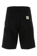 Carhartt Wip Black Cotton Single Knee Short