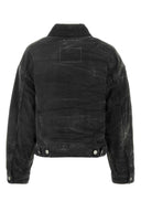 Mm6 Maison Margiela Black Stretch Denim Jacket