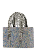 Kara Light Blue Rhinestones Handbag