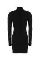 Dolce & Gabbana Black Stretch Viscose Blend Mini Dress