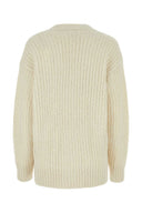 Ami Ivory Alpaca Blend Cardigan