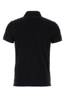 Ami Black Piquet Polo Shirt