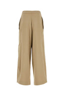 Ami beige viscosa miscelare pantalone gamba