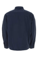 Fay Navy Blue Cotton Blend Shirt