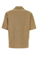 Gucci Embroidered Gg Supreme Fabric Oversize Shirt