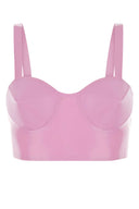 Maison Margiela Pink Rippes Crop Top