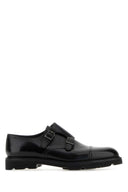 John Lobb schwarze Lederbandschuhe