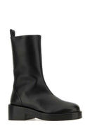 Courreges Botas de tobillo de cuero negro