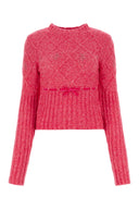 Suéter de mezcla de lana de cormio fuchsia