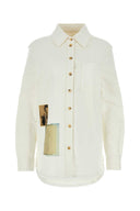 Lanvin White Stretch Denim Shirt