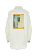 Lanvin White Stretch Denim Shirt