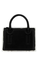 Bolso de mini otto de cuero negro dentro