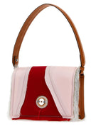 Bolso de satén multicolor de dentro y cuero Mirim