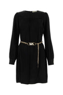 Michael von Michael Kors Black Jacquard Mini Kleid