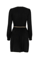 Michael von Michael Kors Black Jacquard Mini Kleid