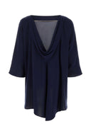 Max Mara Midnight Blue Triacetate Blend Ferro Blouse