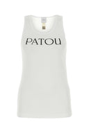 Patou weißer Baumwoll -Tank -Top