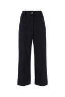 Patou Navy Blue Woll Blend Pant