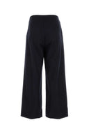 Patou Navy Blue Woll Blend Pant