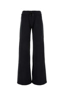 Off White Black Cotton Joggers