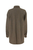 Camicia in misto lana stretch con ricamo Bally