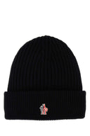 Cappello da berretto di lana nera Grenoble Moncler