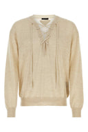 Prada Sand Cashmere Blend Sweater