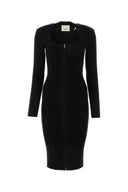 Isabel Marant Black Stretch Wool Blend Zael Dress