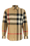 Camisa de poplín bordada de Burberry